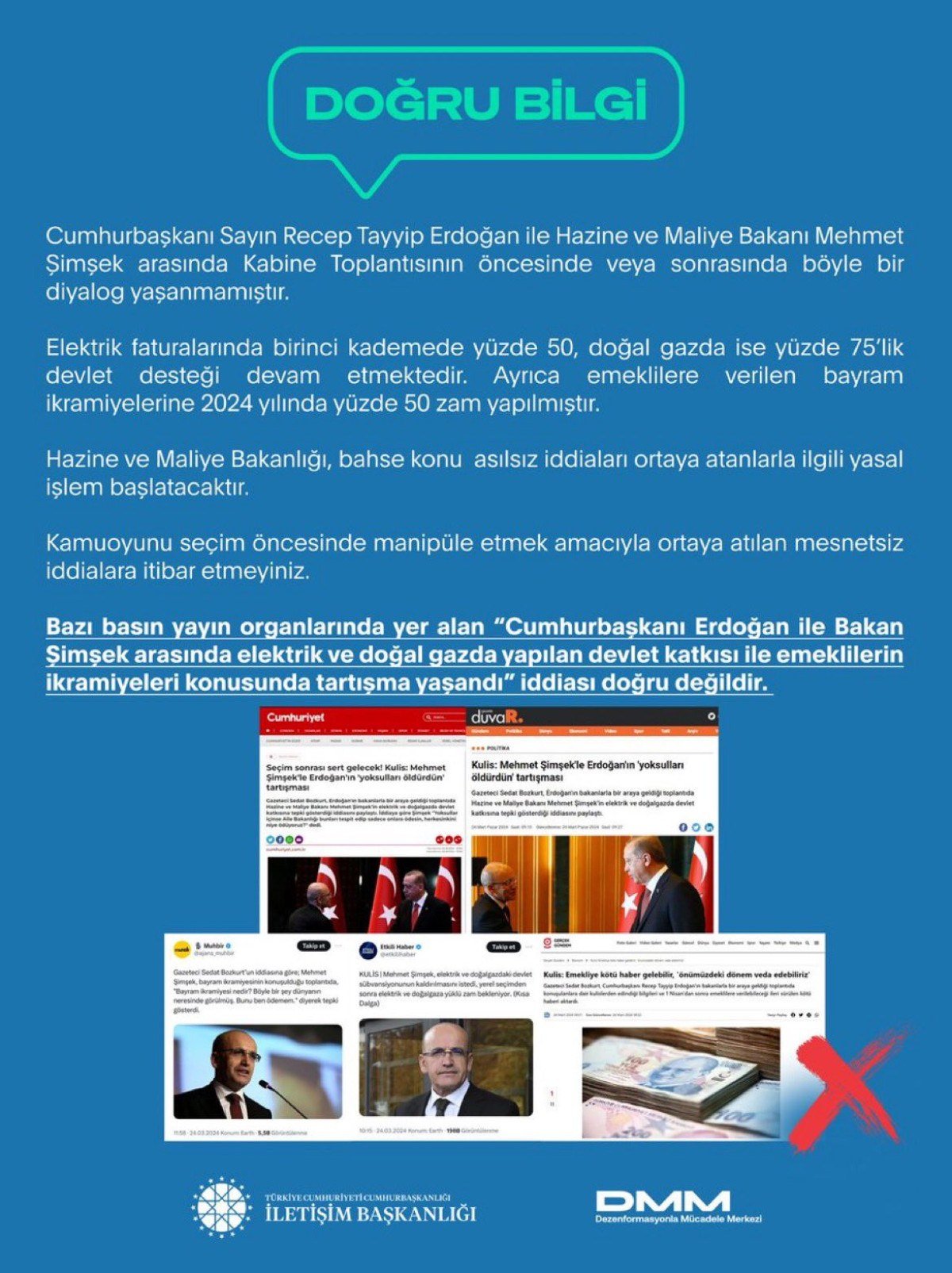 1711286360 420 Cumhurbaskani Erdogan ile Bakan Simsek arasinda tartisma yasandigi iddialari yalanlandi