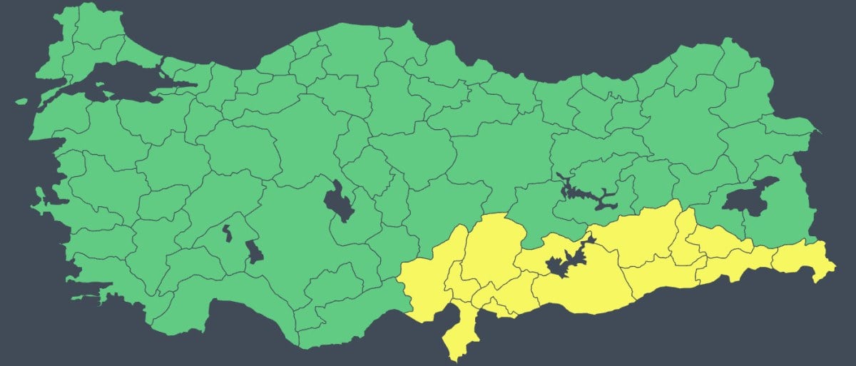 1712708039 267 Meteorolojiden bayramin ilk gunu icin 14 kente sari uyari