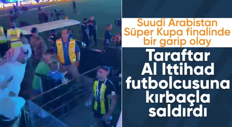 1712880119 Al Ittihad Super Kupayi kaybetti Futbolcuya taraftardan kirbacli saldiri