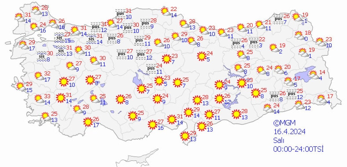 1713147369 399 Sicakliklar mevsim normallerinin 10 derece uzerine cikacak