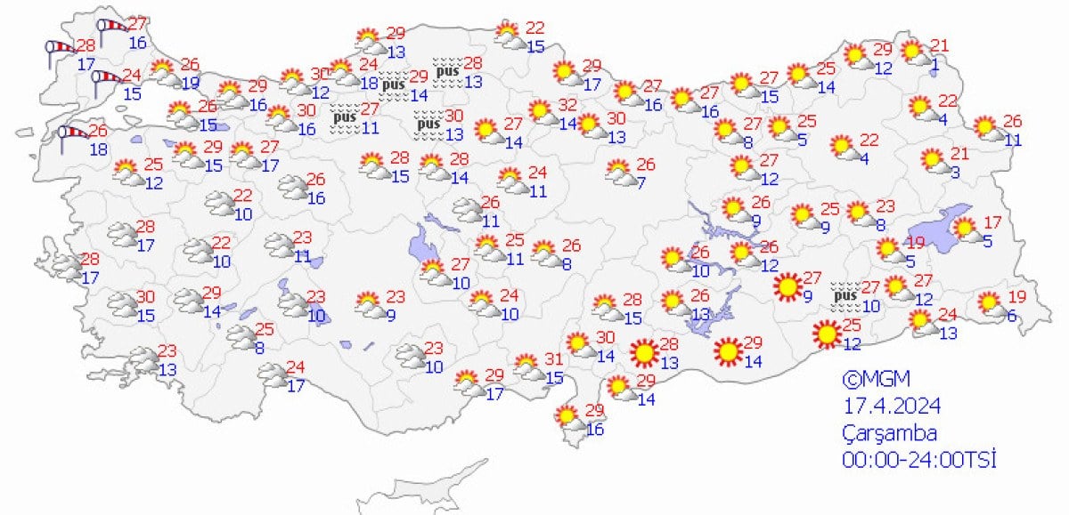 1713147369 746 Sicakliklar mevsim normallerinin 10 derece uzerine cikacak