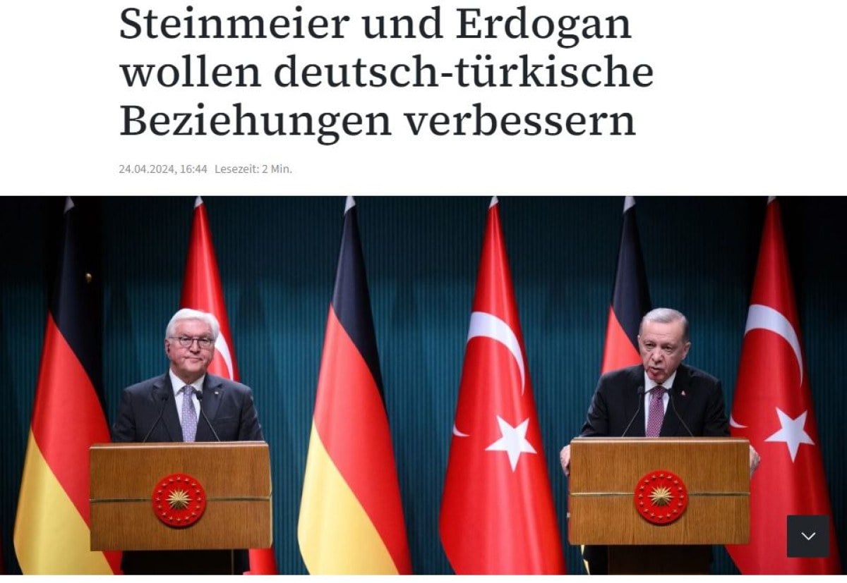 1714355603 255 Alman basini Steinmeierin Erdogana degerli dost demesinden rahatsiz oldu