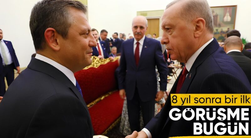 1714795329 Cumhurbaskani Erdogan bugun CHP Lideri Ozgur Ozel ile bir araya