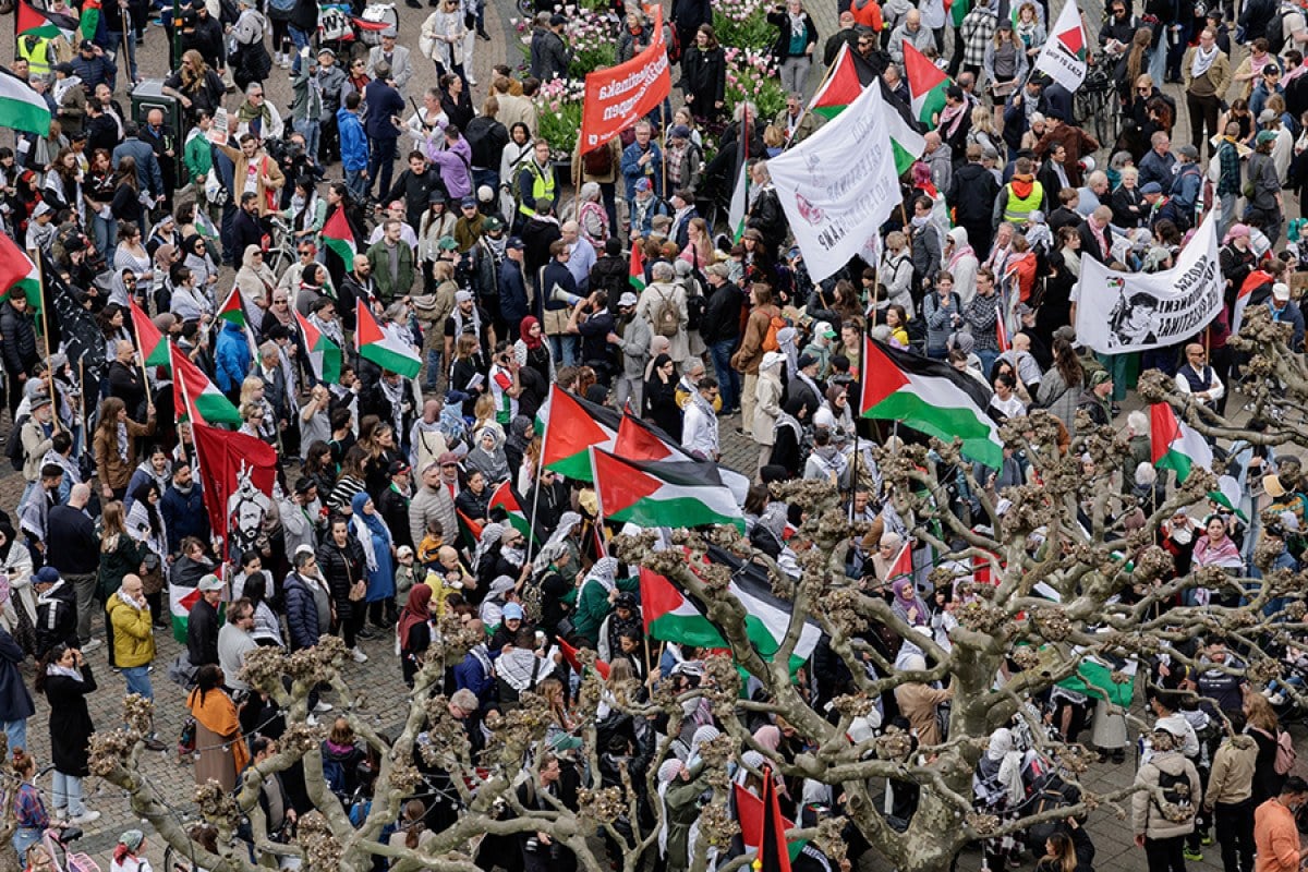 1715266514 455 Israilin Eurovision Sarki Yarismasina katilimi protesto edildi